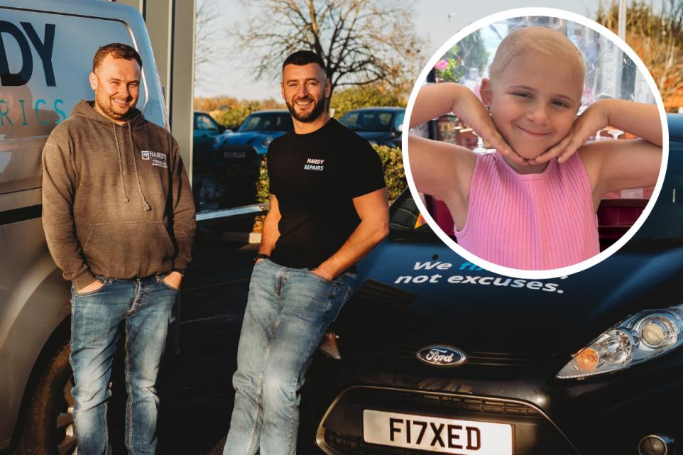 Hardy Repairs team in Braintree raising funds for Florentina's Foundation 3 Peaks Challenge